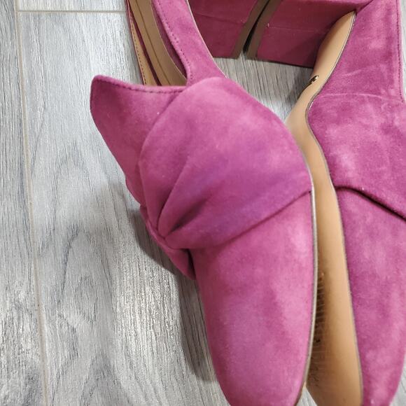 Vionic Shoes Witch Fairy Women Size 6.5 Pink Presley Mules Block Heel Suede Bow - Picture 7 of 12